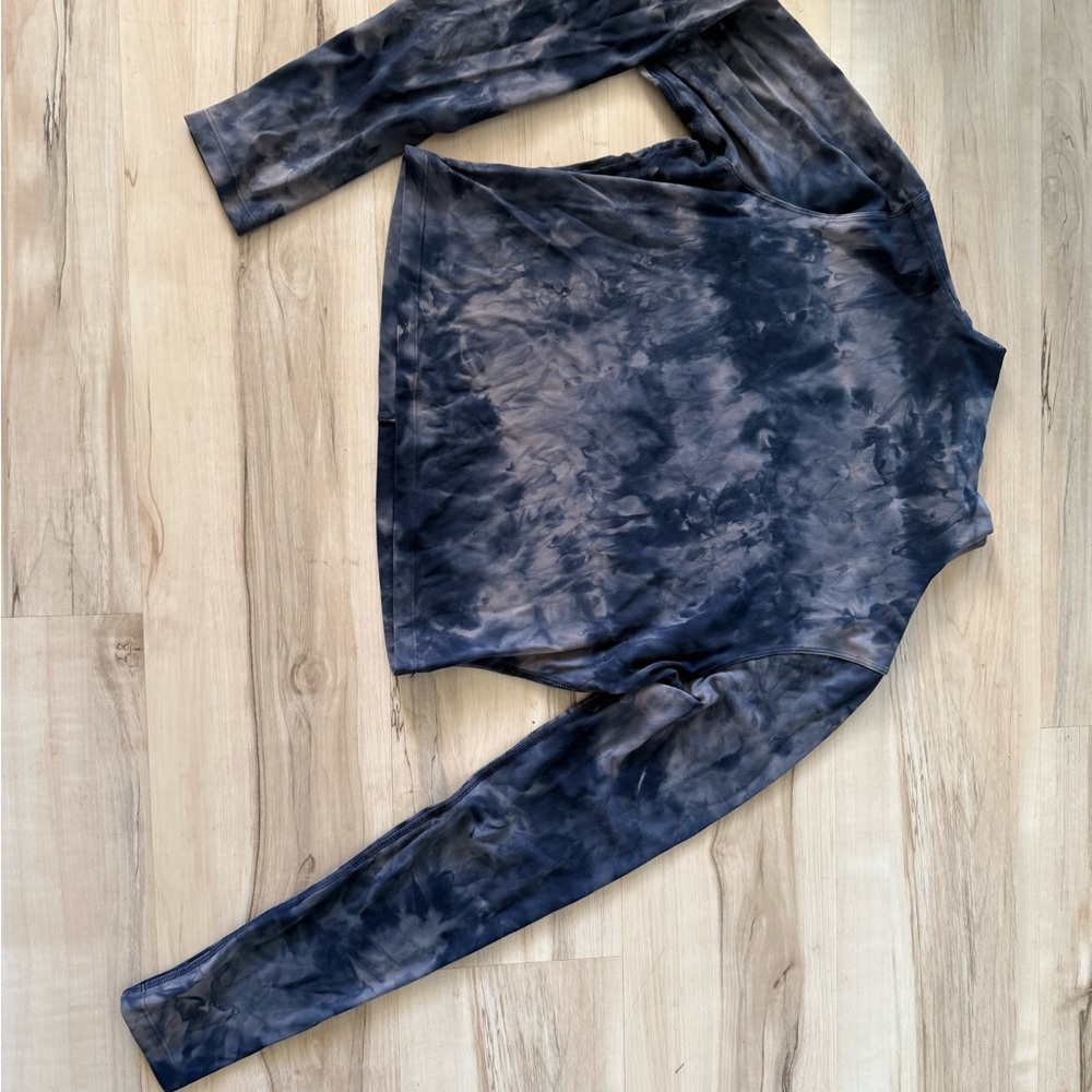 Lululemon Align Tie-Dye Long Sleeve Top 12-14 Crop